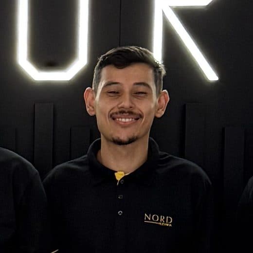 Integrante da equipe Elétrica NORD